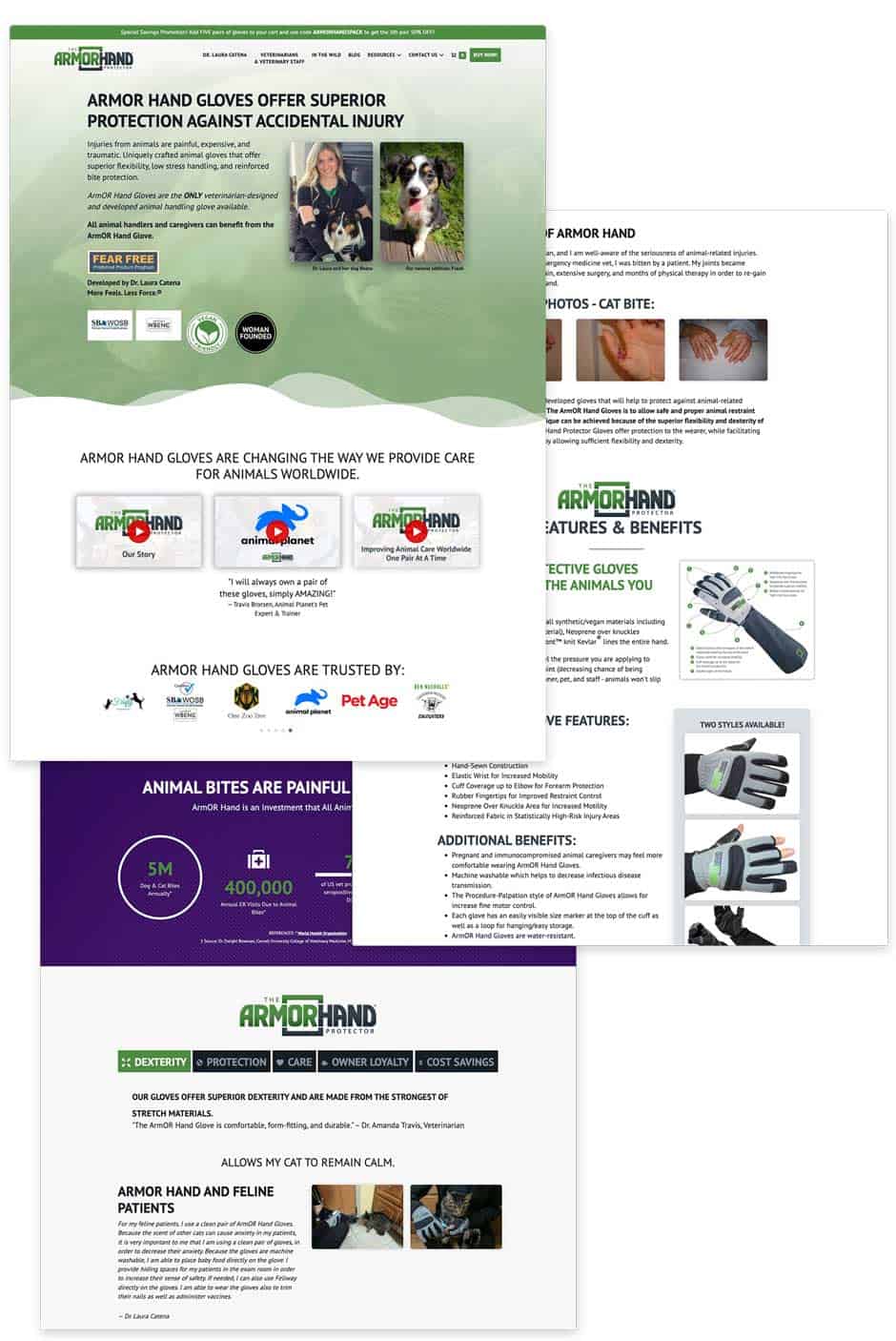 website design sample pages min