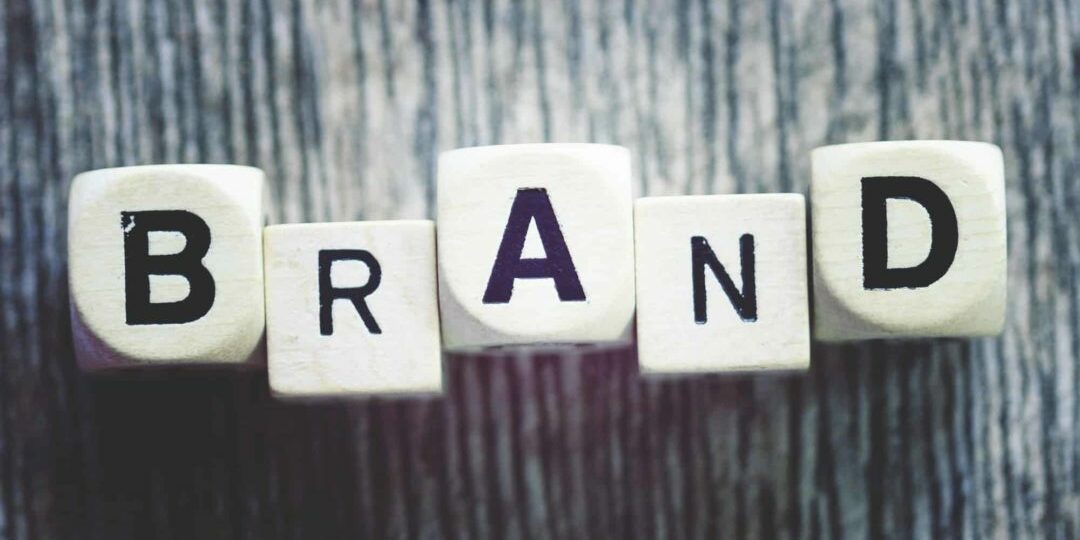 “Brand” spelled out on wooden blocks